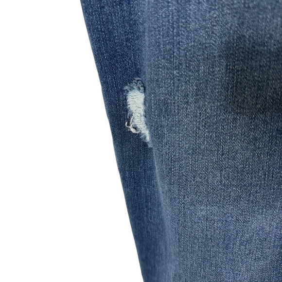 SPANX Womens Distressed Skinny Denim Legging Sz Medium Blue Medium Wash 20203R - Picture 6 of 9